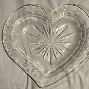 Heart-Shaped Glass Plate